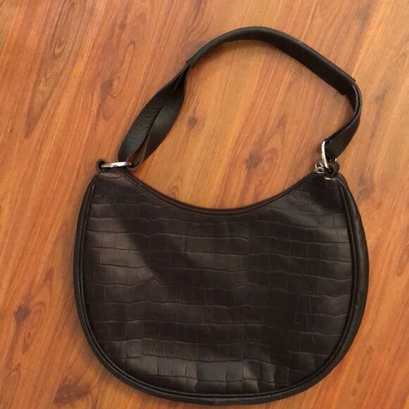 Maurizio TAIUTI Made in Italy leather hobo handbag.black - Picture 1 of 9
